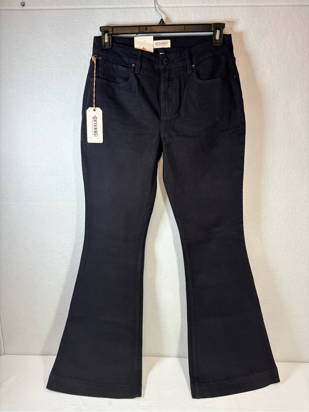 Shyanne Women's Black Flare Wide-Leg Jeans